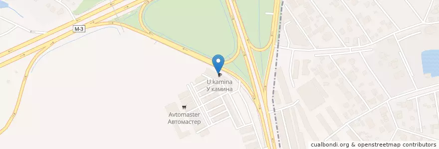 Mapa de ubicacion de У камина en ロシア, 中央連邦管区, モスクワ, Новомосковский Административный Округ, Поселение Московский.