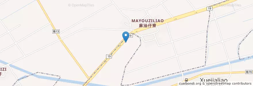 Mapa de ubicacion de 台灣中油 en Taiwan, Tainan, Xuejia.