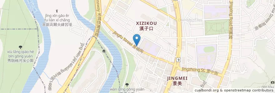 Mapa de ubicacion de 山姆札記手作烘焙 en Тайвань, Новый Тайбэй, 文山區.