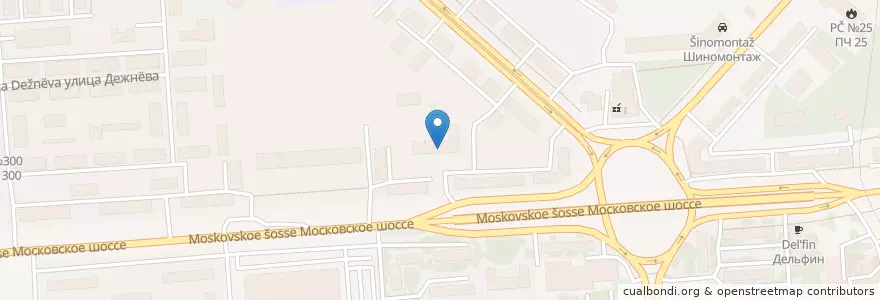 Mapa de ubicacion de Автошкола en Russia, Circondario Federale Del Volga, Нижегородская Область, Городской Округ Нижний Новгород.