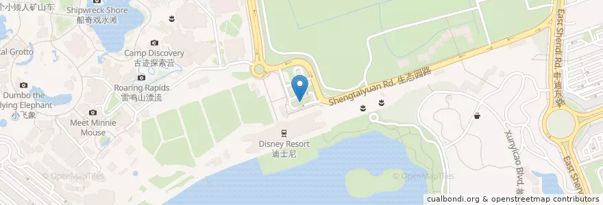 Mapa de ubicacion de 奇妙路接驳站 Qimiao Road Station en Çin, Şanghay, Pudong.