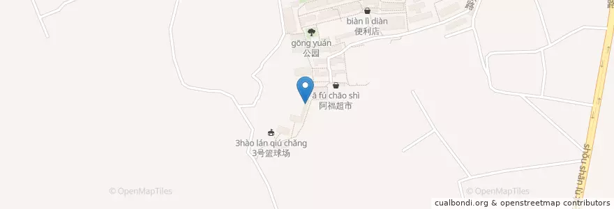 Mapa de ubicacion de 闽南风味 en 중국, 푸젠성, 福州市, 창산구.