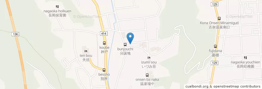 Mapa de ubicacion de ひょうたん寿司 en 日本, 静冈县, 伊豆之國市.