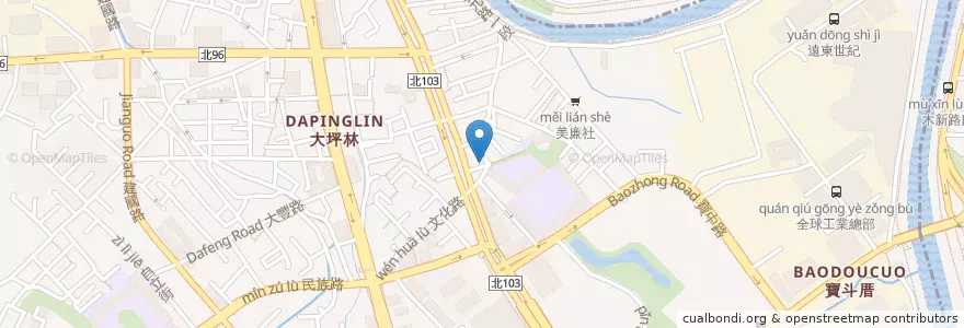 Mapa de ubicacion de 禾廬雅廚館 en 타이완, 신베이 시, 신뎬 구.