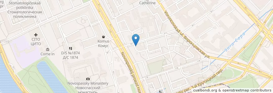 Mapa de ubicacion de Беверли Денталь en Rusland, Centraal Federaal District, Moskou, Центральный Административный Округ, Таганский Район.