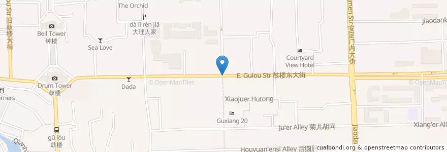 Mapa de ubicacion de 包子铺 en 중국, 베이징시, 허베이성, 东城区.