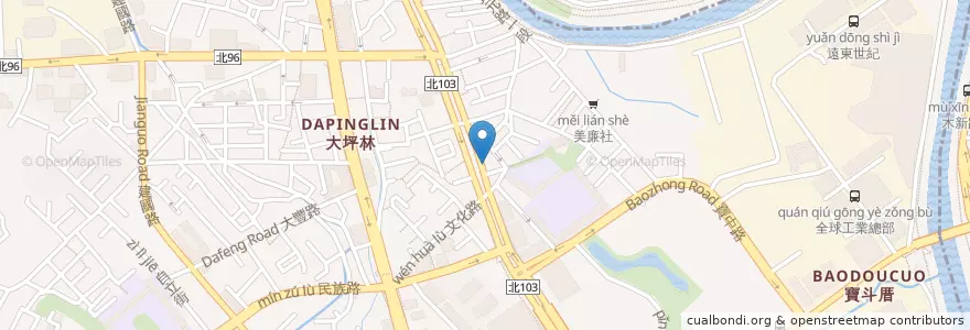 Mapa de ubicacion de 拉亞漢堡 en تايوان, تايبيه الجديدة, 新店區.