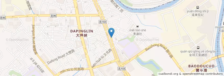 Mapa de ubicacion de 韓成之家 en 臺灣, 新北市, 新店區.