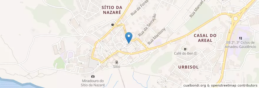 Mapa de ubicacion de Olé en 포르투갈, Centro, Leiria, Oeste, Nazaré, Nazaré.
