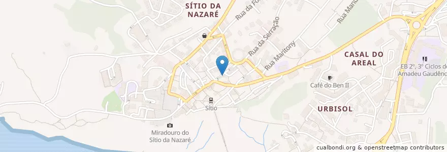 Mapa de ubicacion de Dailda en 葡萄牙, Centro, Leiria, Oeste, Nazaré, Nazaré.