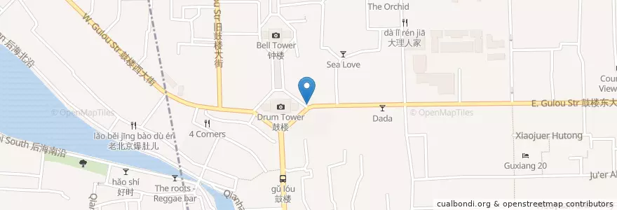 Mapa de ubicacion de 姚记炒肝店 en China, Pequim, Hebei, 东城区.