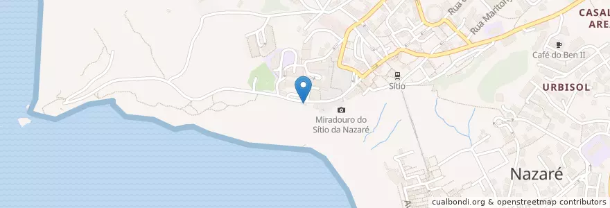 Mapa de ubicacion de Arimar en Португалия, Центральный Регион, Leiria, Oeste, Nazaré, Nazaré.