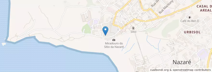 Mapa de ubicacion de Tofa en Portugal, Centro, Leiria, Oeste, Nazaré, Nazaré.
