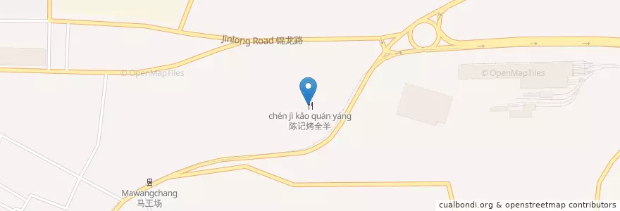 Mapa de ubicacion de 陈记烤全羊 en China, Chongqing, Jiulongpo District, Central Chongqing.