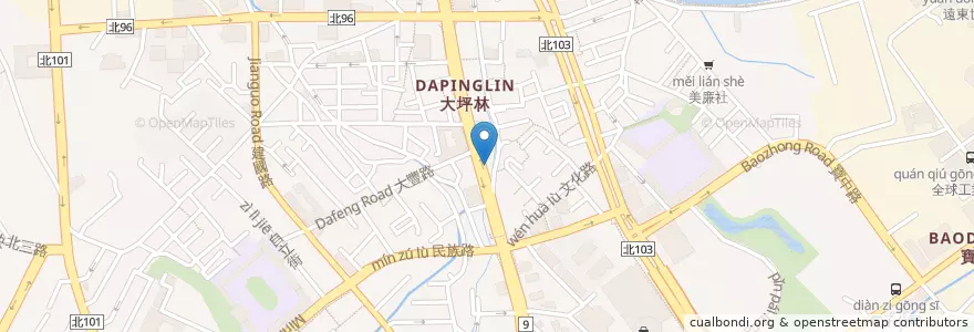 Mapa de ubicacion de 食都臭臭鍋 en 臺灣, 新北市, 新店區.