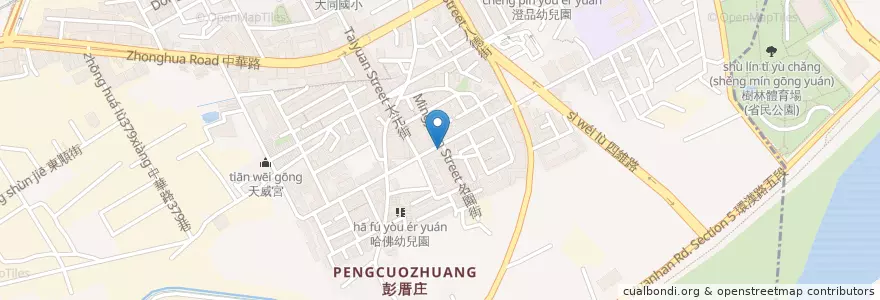 Mapa de ubicacion de 藥師藥局 en Taiwán, Nuevo Taipéi, 樹林區.