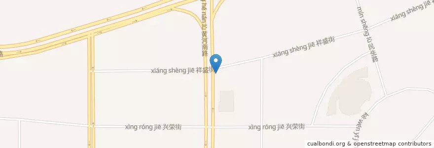 Mapa de ubicacion de Bank of Communications en 中国, 河南省, 鄭州市, 金水区, 祭城路街道.