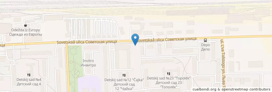 Mapa de ubicacion de Бир бар en روسيا, Центральный Федеральный Округ, محافظة موسكو, Городской Округ Балашиха.