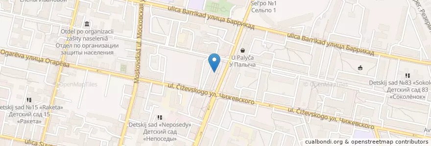 Mapa de ubicacion de Центральная городская библиотека им Н.В. Гоголя en Russia, Central Federal District, Kaluga Oblast, Городской Округ Калуга.