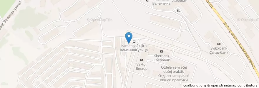 Mapa de ubicacion de Штаб-Бар Ставка en Россия, Северо-Западный Федеральный Округ, Мурманская Область, Городской Округ Мурманск.