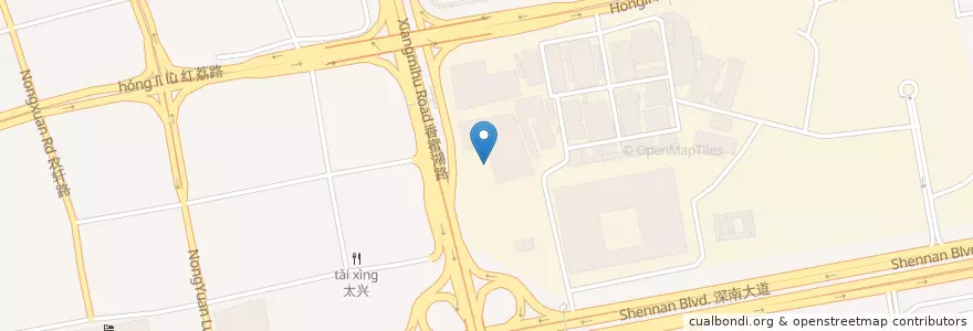 Mapa de ubicacion de 力能加电站香蜜湖站 en China, Provincia De Cantón, Shenzhen, 福田区.