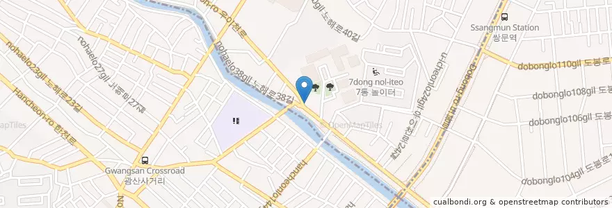 Mapa de ubicacion de 한일병원 en 대한민국, 서울, 도봉구, 쌍문3동.
