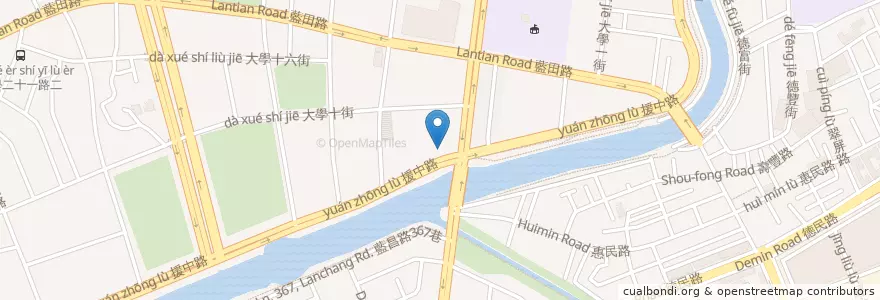 Mapa de ubicacion de Smallの萱高雄大學店 en Tayvan, Kaohsiung, 楠梓區.
