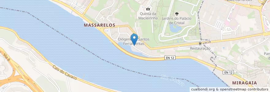 Mapa de ubicacion de Taberna do Cais das Pedras en Portugal, North, Área Metropolitana Do Porto, Porto, Porto, Lordelo Do Ouro E Massarelos.
