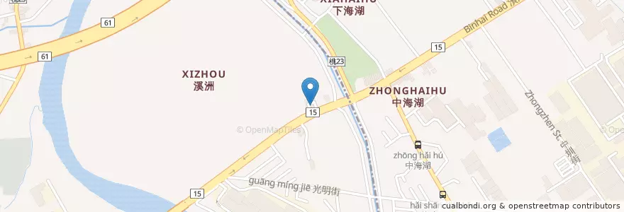 Mapa de ubicacion de 中國石油 en 타이완, 타오위안 시.