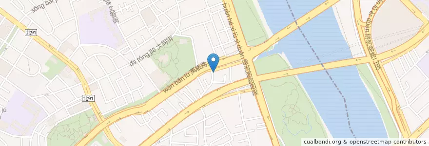 Mapa de ubicacion de 港仔嘴福德宮 en 臺灣, 新北市, 板橋區.