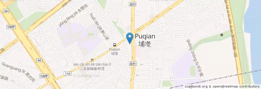 Mapa de ubicacion de 大呼過癮 en 台湾, 新北市, 板橋区.
