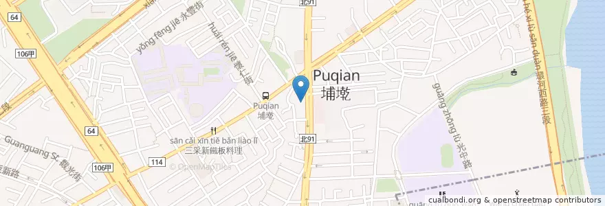 Mapa de ubicacion de 安泰商業銀行 en 타이완, 신베이 시, 반차오 구.
