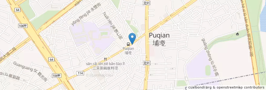 Mapa de ubicacion de 德崴聯合牙醫 en Taiwan, New Taipei, Banqiao District.