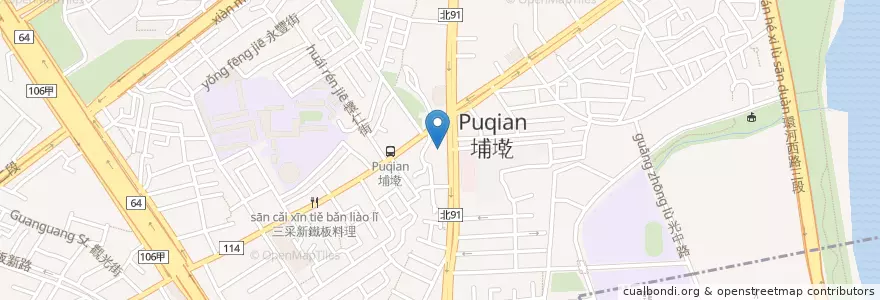 Mapa de ubicacion de 我家牛排 en تایوان, 新北市, 板橋區.