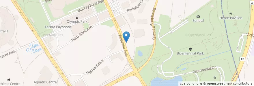 Mapa de ubicacion de OTG en Australia, New South Wales, Sydney, City Of Parramatta Council.