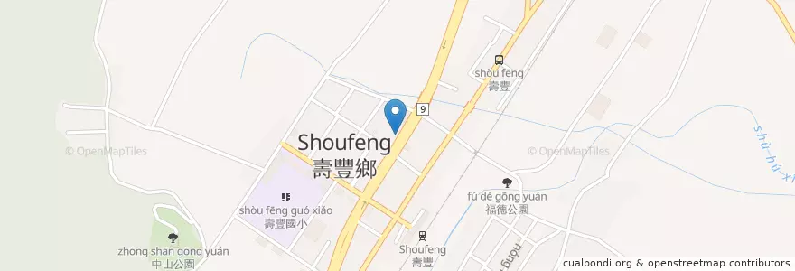 Mapa de ubicacion de 168小館 en Taiwan, 臺灣省, Condado De Hualien, 壽豐鄉.