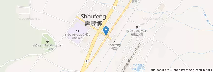 Mapa de ubicacion de 老彭餐飲 en Taïwan, Province De Taïwan, Comté De Hualien, 壽豐鄉.