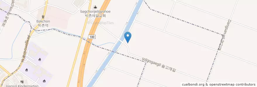 Mapa de ubicacion de 박촌동 en كوريا الجنوبية, إنتشون, 계양구, 박촌동.