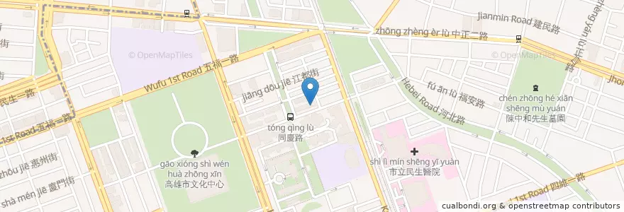 Mapa de ubicacion de 大益診所 en Taiwan, Kaohsiung, Lingya District.