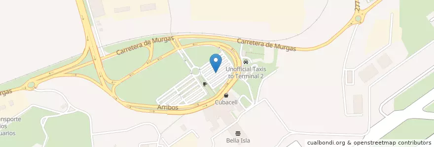 Mapa de ubicacion de REX Aeropuerto Habana -Terminal 3 en Cuba, La Havane, Boyeros.