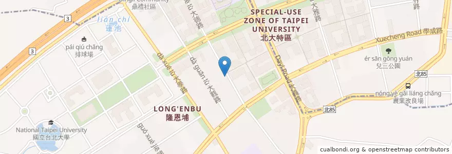 Mapa de ubicacion de 美而美 en Тайвань, Новый Тайбэй, 三峽區, 樹林區.