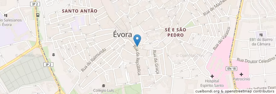 Mapa de ubicacion de Farmácia Gusmão en Portekiz, Alentejo, Alentejo Central, Évora, Évora, Bacelo E Senhora Da Saúde, Évora.