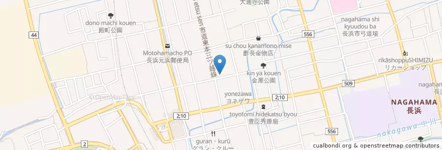 Mapa de ubicacion de 天華山安浄寺 en Japon, Préfecture De Shiga, 長浜市.