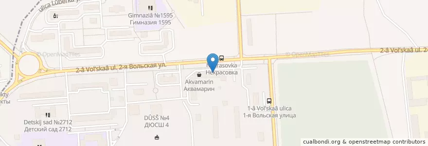 Mapa de ubicacion de Английский язык en Rusland, Centraal Federaal District, Moskou, Юго-Восточный Административный Округ, Район Некрасовка.