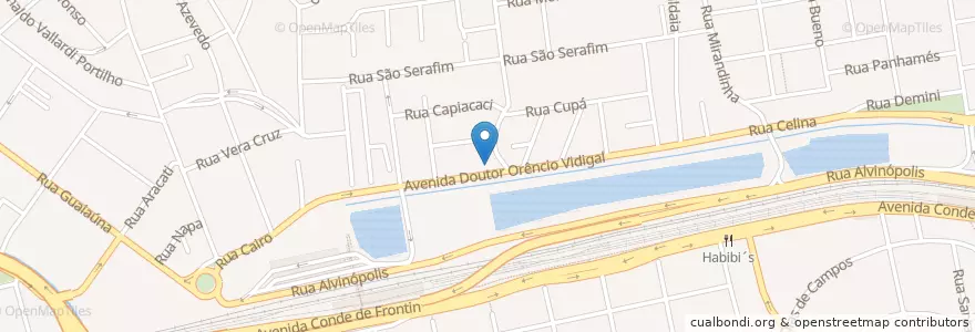 Mapa de ubicacion de Posto Shell - Coimbra Auto Posto Ltda en 브라질, 남동지방, 상파울루, Região Geográfica Intermediária De São Paulo, Região Metropolitana De São Paulo, Região Imediata De São Paulo, 상파울루.