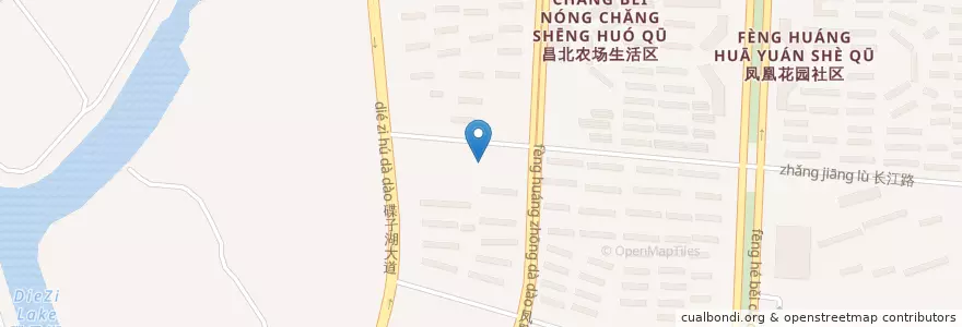 Mapa de ubicacion de 凤凰洲管理处 en Cina, Jiangxi, Nanchang, 红谷滩区, 凤凰洲管理处.
