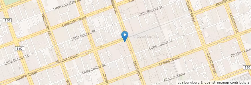 Mapa de ubicacion de Galleria Parking en أستراليا, ولاية فيكتوريا, City Of Melbourne.