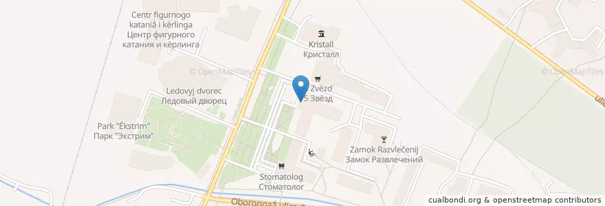 Mapa de ubicacion de Горздрав en Rusia, Distrito Federal Central, Óblast De Moscú, Дмитровский Городской Округ.