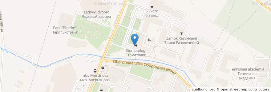 Mapa de ubicacion de Стоматолог en Russia, Central Federal District, Moscow Oblast, Dmitrovsky District.