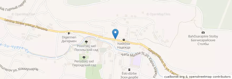 Mapa de ubicacion de Юкка en روسيا, منطقة فيدرالية جنوبية, جمهورية القرم ذاتية الحكم, جمهورية القرم, مقاطعة باختشيساراي, مستوطنة باختشيساراي الحضرية.